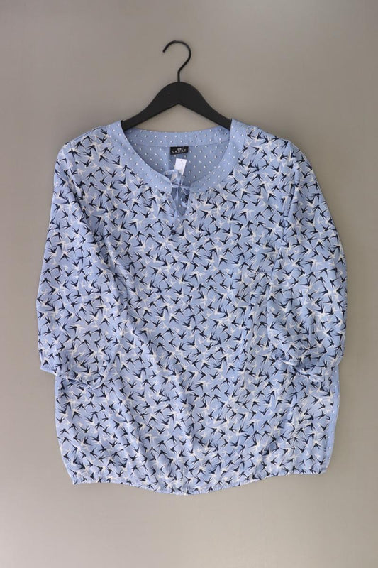 LEBEK Barbara Lebek Regular Bluse Gr. 44 3/4 Ärmel blau aus Polyester