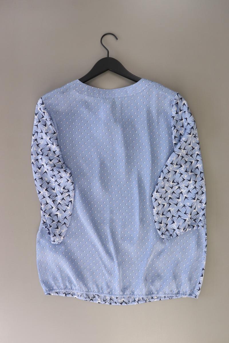 LEBEK Barbara Lebek Regular Bluse Gr. 44 3/4 Ärmel blau aus Polyester