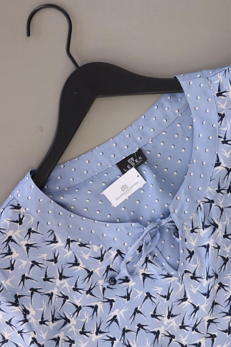 LEBEK Barbara Lebek Regular Bluse Gr. 44 3/4 Ärmel blau aus Polyester