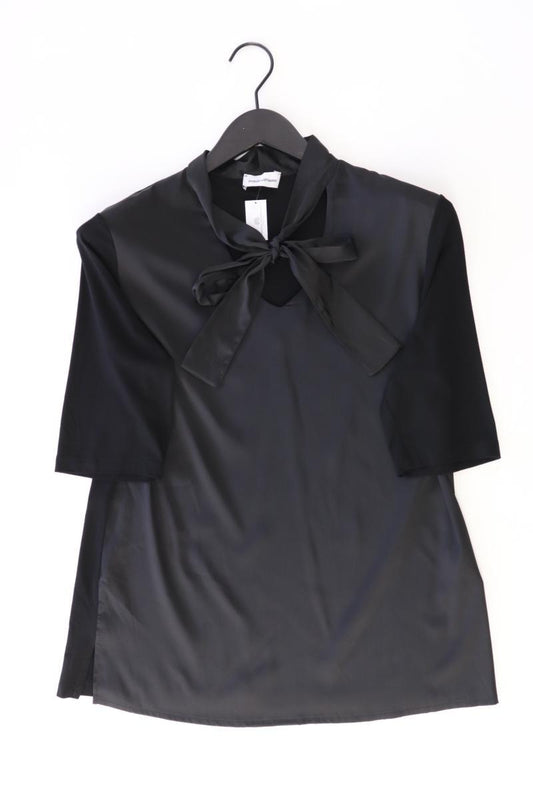 Judith Williams Schluppenbluse Gr. 38 Kurzarm schwarz aus Polyester