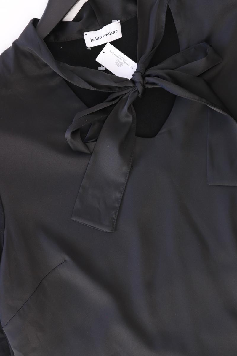 Judith Williams Schluppenbluse Gr. 38 Kurzarm schwarz aus Polyester