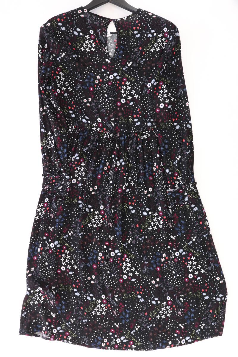 Tom Tailor (Denim) Langarmkleid Gr. S mit Blumenmuster neu mit Etikett schwarz