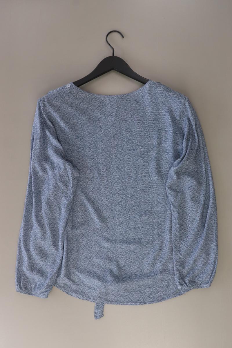 Seidel Langarmbluse Gr. 44 blau aus Viskose