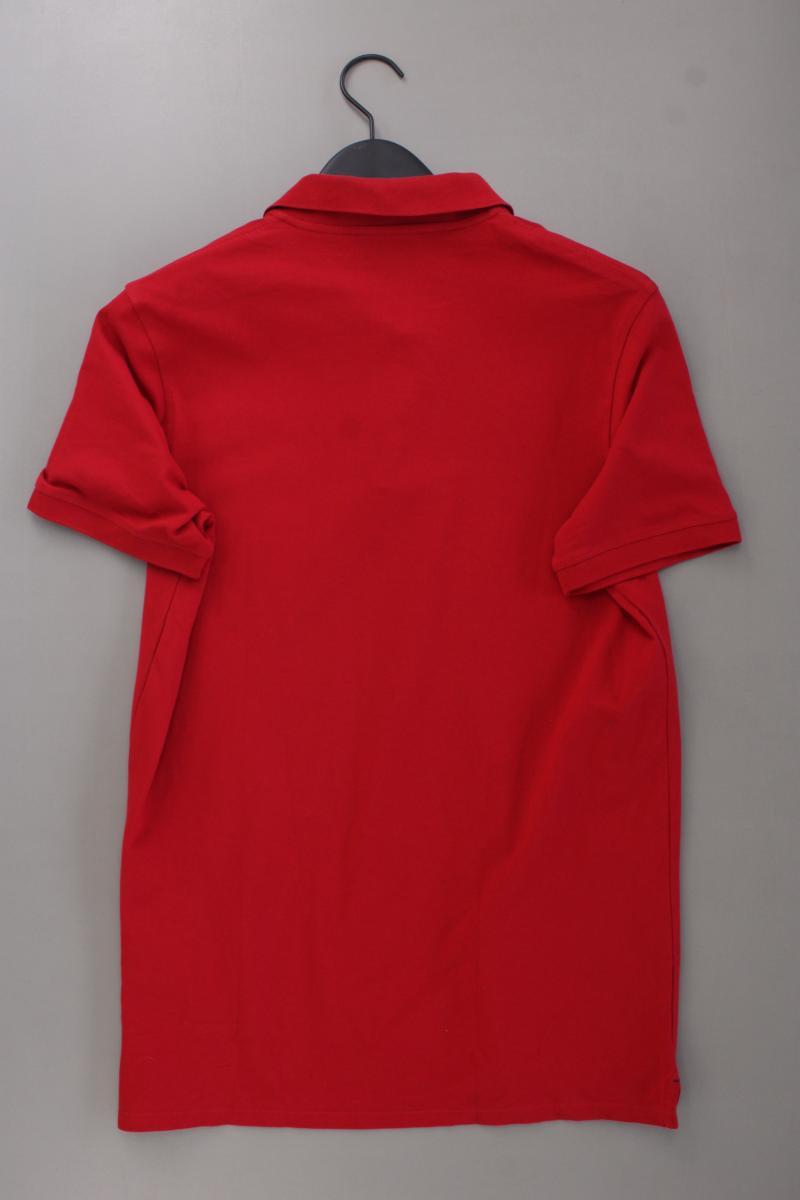 Selected Homme Poloshirt für Herren Gr. L neuwertig Kurzarm rot aus Baumwolle
