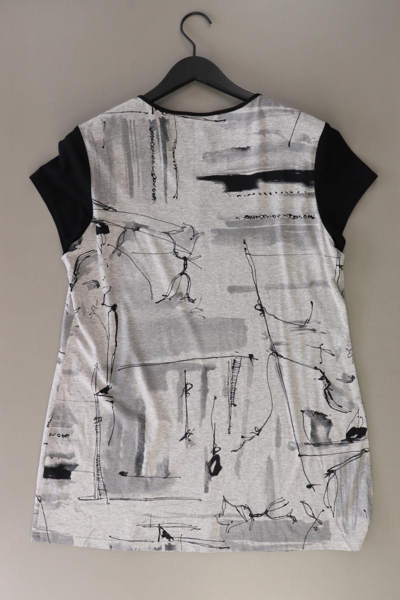 Seidel Printshirt Gr. 44 Kurzarm grau aus Viskose