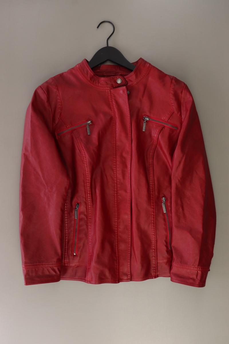 Lisa Tossa Kunstlederjacke Gr. 46 neuwertig rot aus Viskose