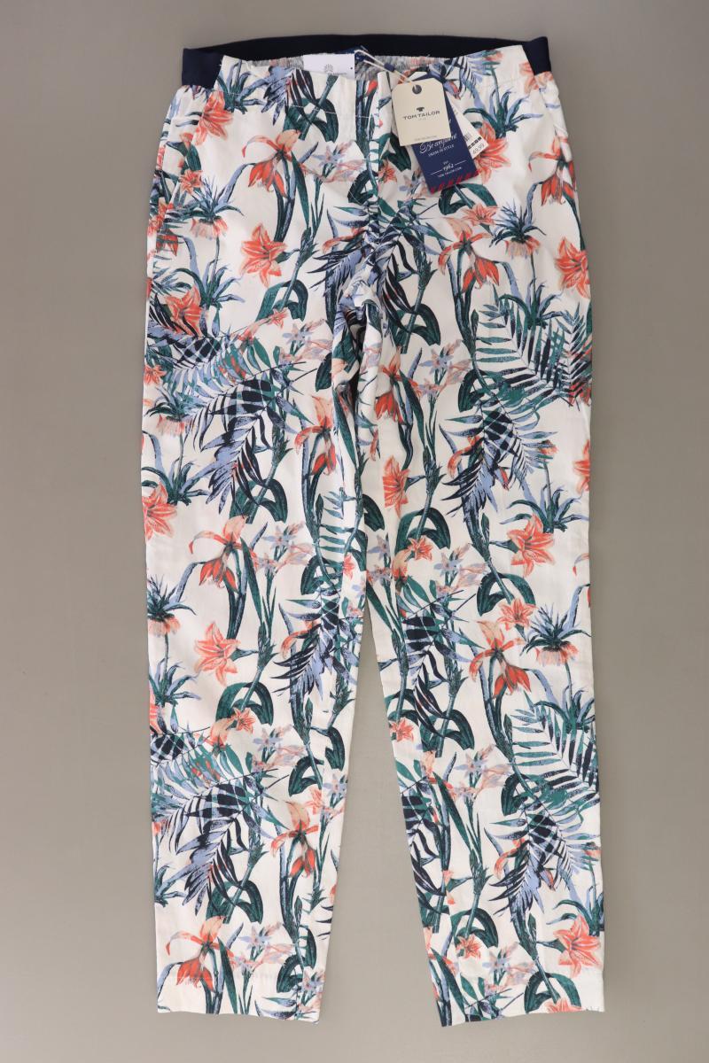 Tom Tailor Stoffhose Gr. 38/L32 mit Blumenmuster neu mit Etikett mehrfarbig