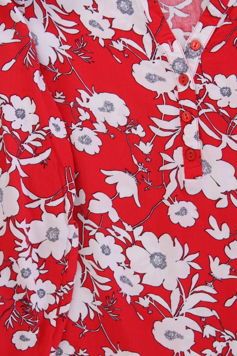 Sure Classic Bluse Gr. 40 mit Blumenmuster 3/4 Ärmel rot aus Viskose