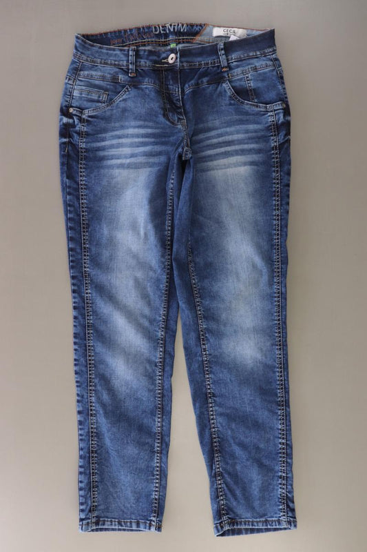 Cecil Straight Jeans Gr. W30 blau aus Baumwolle