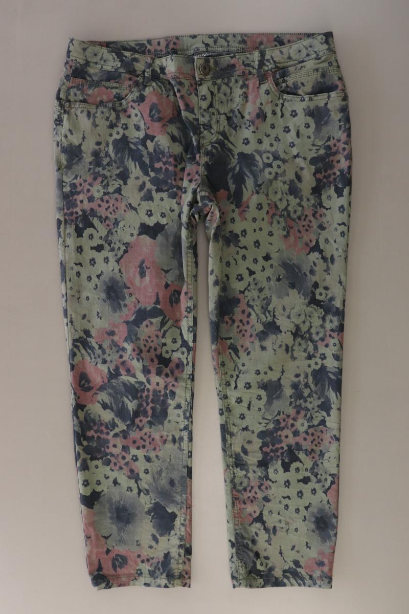 Street One Hose Gr. 42 mit Blumenmuster mehrfarbig aus Baumwolle