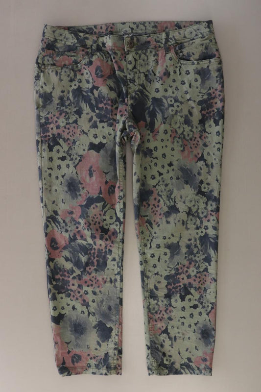 Street One Hose Gr. 42 mit Blumenmuster mehrfarbig aus Baumwolle