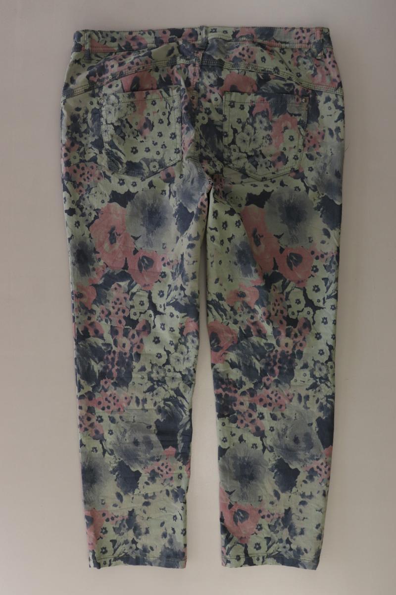 Street One Hose Gr. 42 mit Blumenmuster mehrfarbig aus Baumwolle