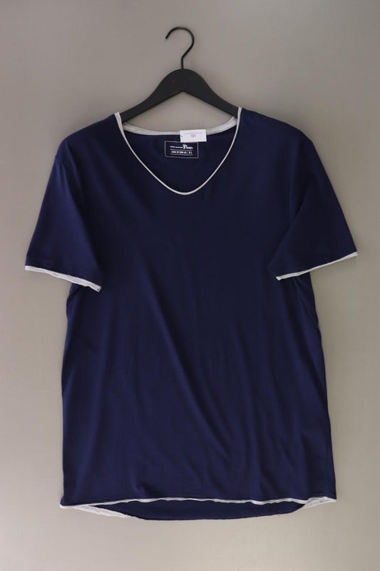 Tom Tailor (Denim) T-Shirt für Herren Gr. XL Kurzarm blau aus Baumwolle
