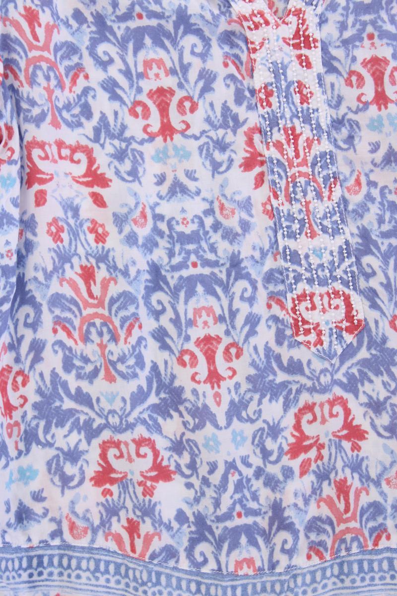 Cecil Kurzarmbluse Gr. M blau aus Viskose