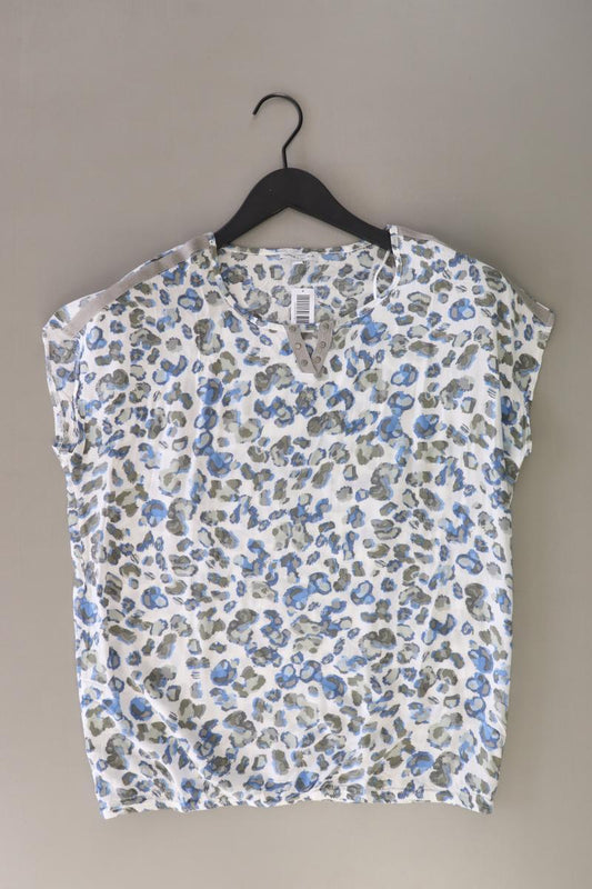 Gina Laura Kurzarmbluse Gr. S blau aus Viskose