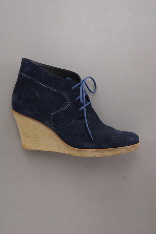 Paul Green Stiefeletten mit Keilabsatz Gr. 40 Neupreis: 130,0€! blau aus Leder