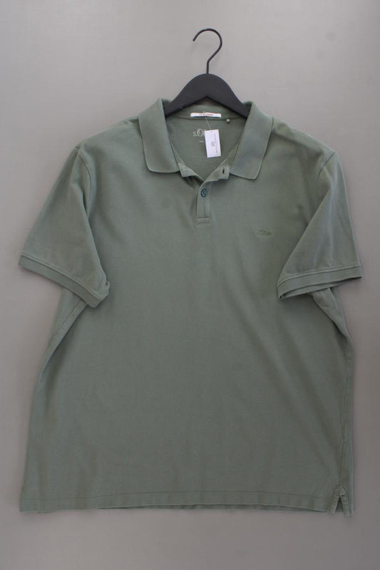 s.Oliver Poloshirt für Herren Gr. XXL Kurzarm grün aus Baumwolle