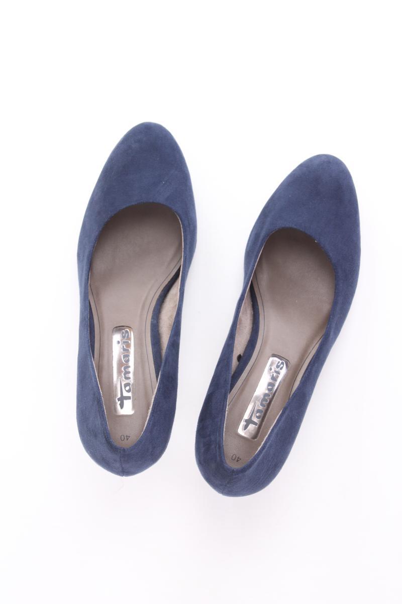 Tamaris Pumps Gr. 40 neuwertig blau