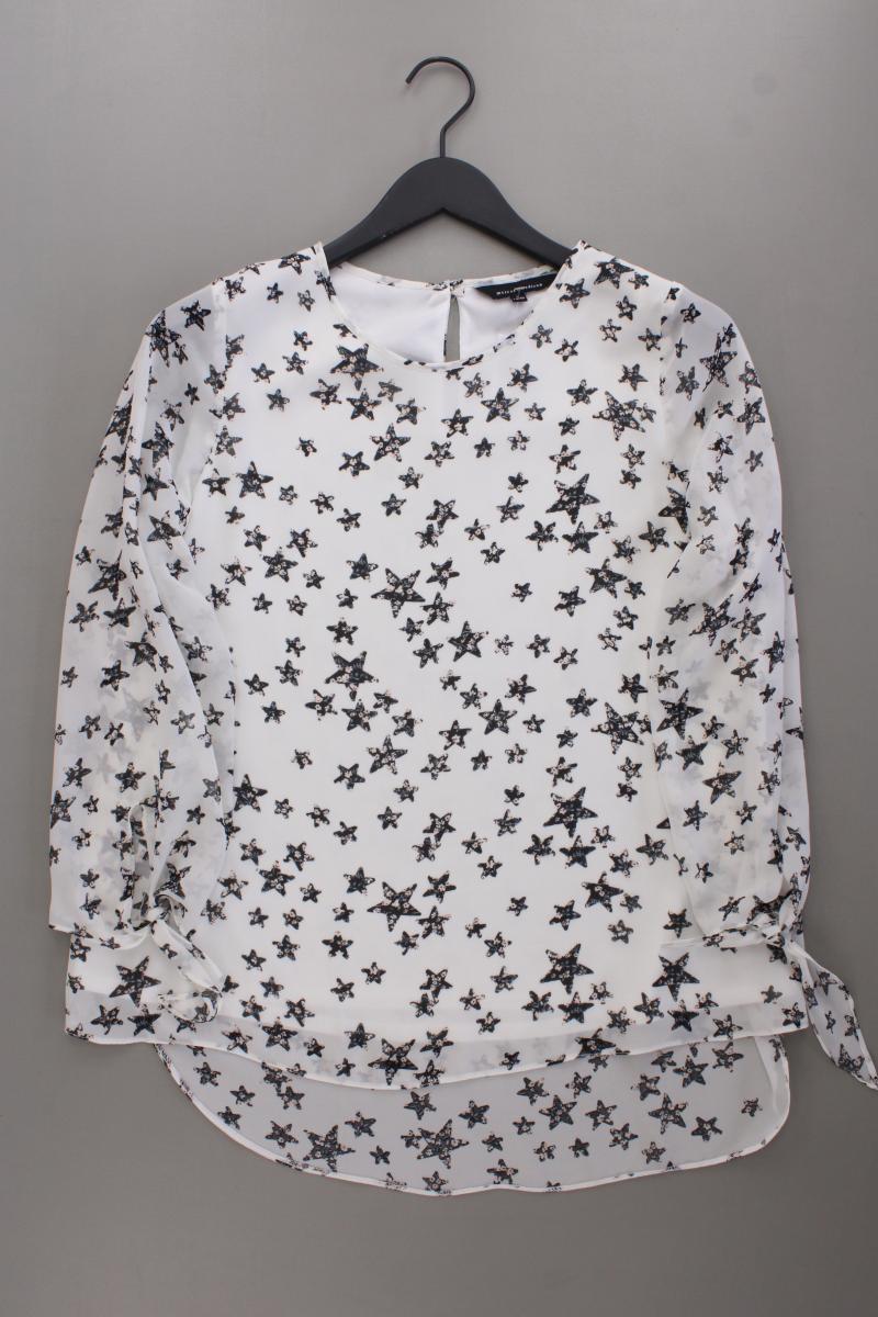 mercer&madison Bluse mit Sternenmuster Gr. 40 3/4 Ärmel weiß aus Polyester