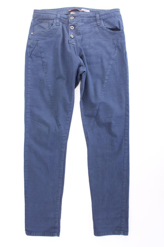 Please Five-Pocket-Hose Gr. L blau aus Baumwolle
