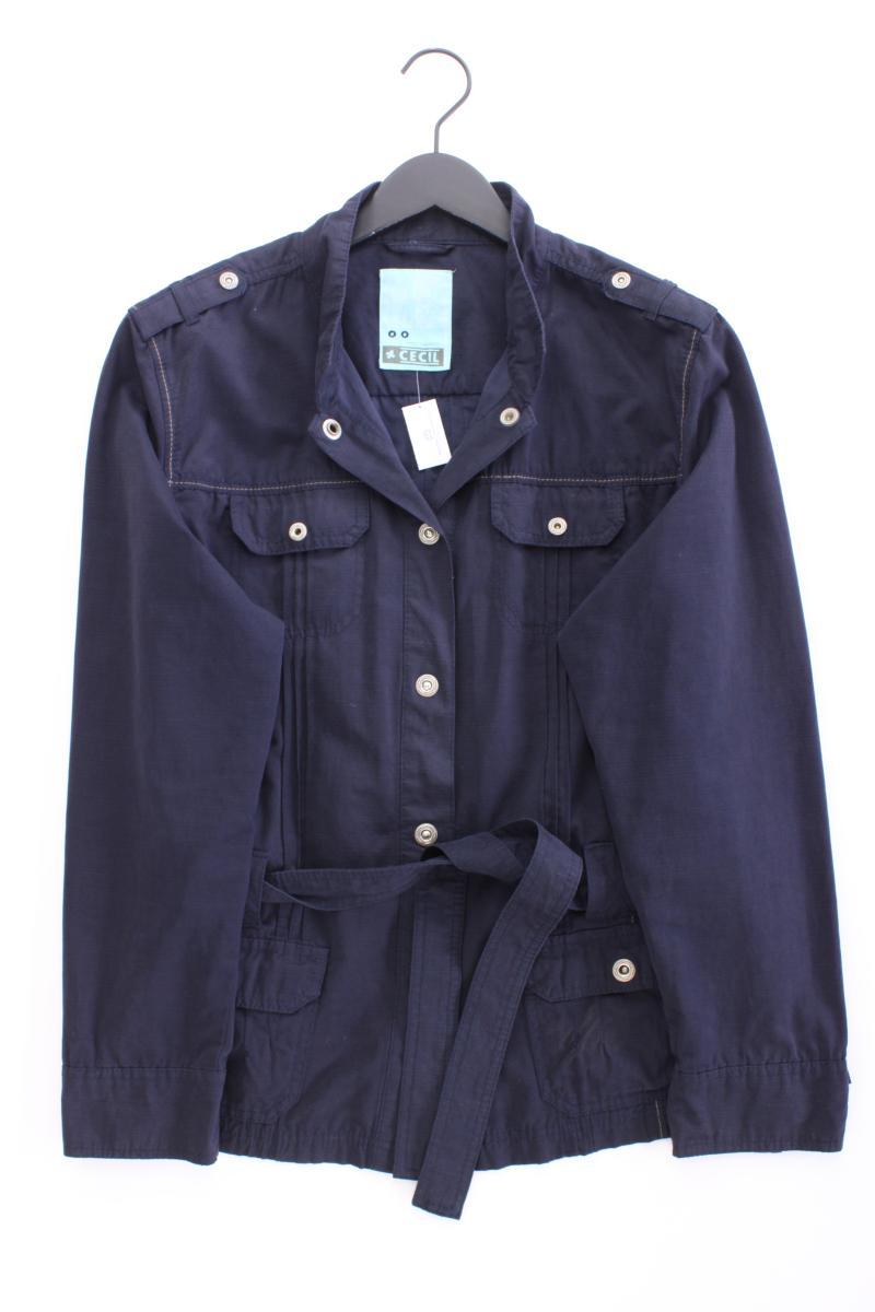 Cecil Übergangsjacke Gr. XL blau aus Polyester