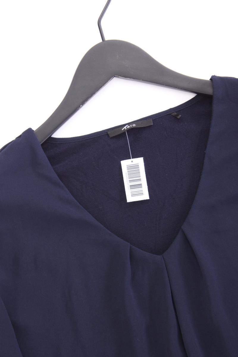 Zero Langarmbluse Gr. 44 blau aus Polyester