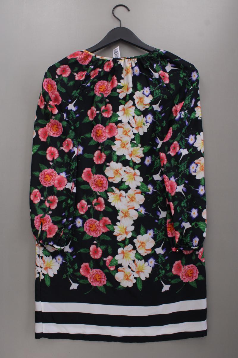 Bershka Langarmkleid Gr. M mit Blumenmuster mehrfarbig
