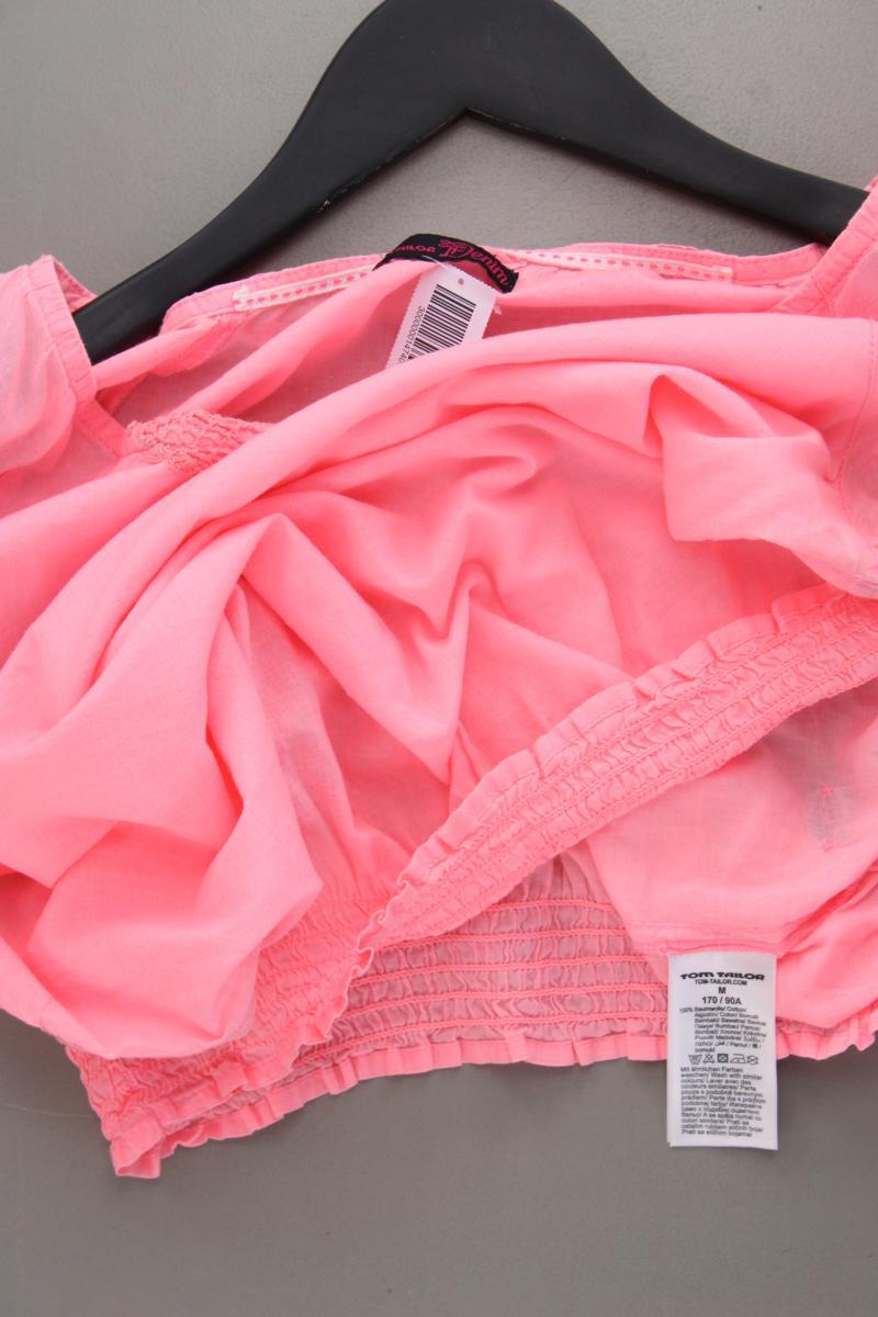 Tom Tailor (Denim) Bluse Neon Gr. M Kurzarm pink aus Baumwolle