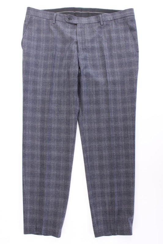 BENVENUTO Wollhose für Herren Gr. Kurzgröße 28 kariert grau