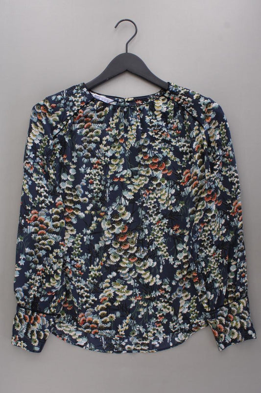Zara Langarmbluse Gr. L mit Blumenmuster mehrfarbig