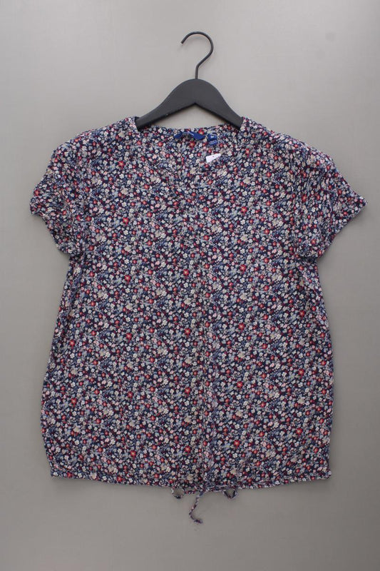 Tom Tailor Kurzarmbluse Gr. 36 mit Blumenmuster mehrfarbig