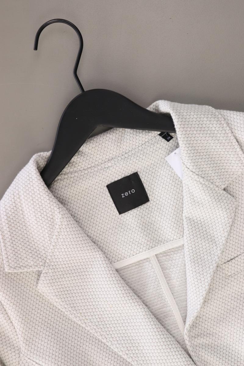 Zero Regular Blazer Gr. 38 creme aus Baumwolle