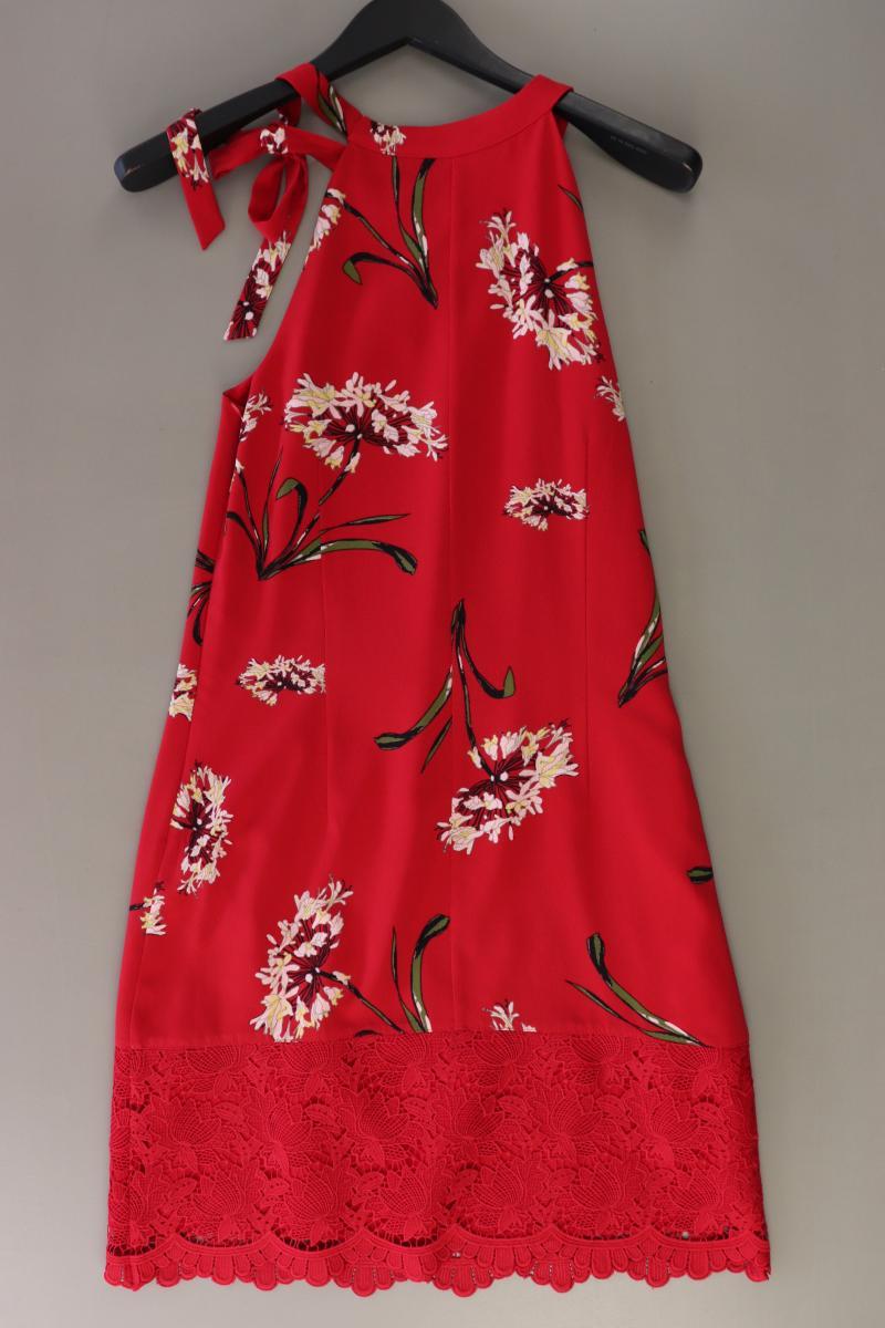 s.Oliver Black Label Midikleid Gr. 36 mit Blumenmuster Ärmellos rot