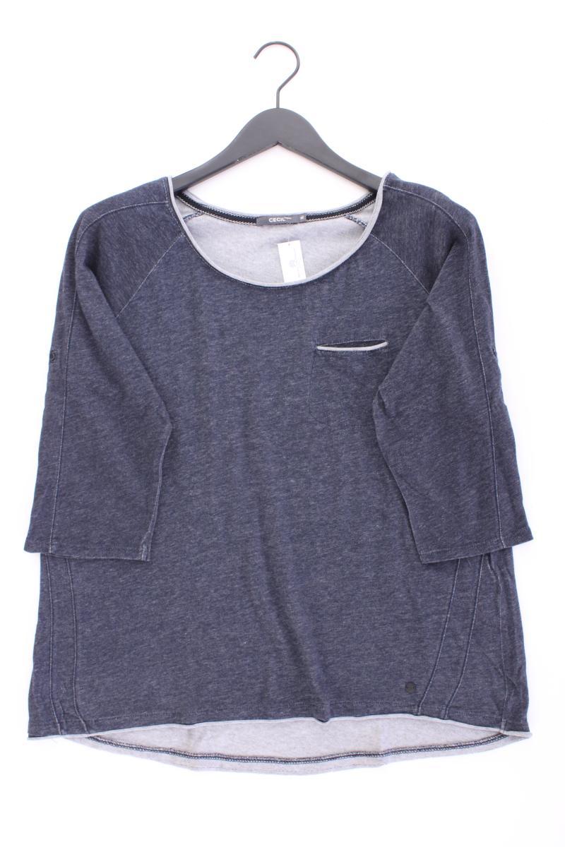 Cecil Classic Shirt Gr. XL 3/4 Ärmel blau aus Baumwolle