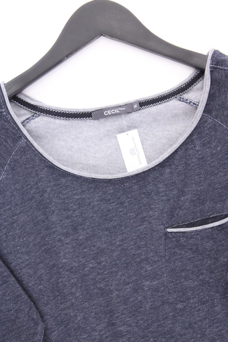 Cecil Classic Shirt Gr. XL 3/4 Ärmel blau aus Baumwolle