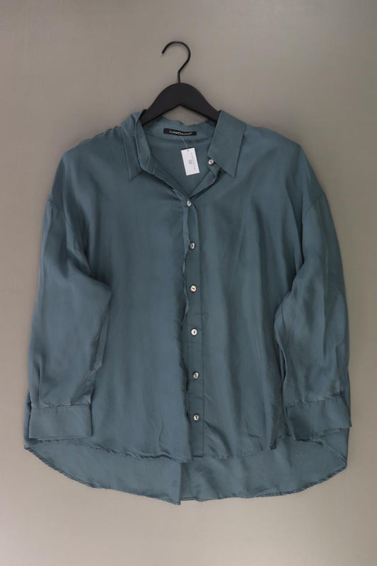 Luisa Cerano Seidenbluse Gr. 42 Langarm türkis