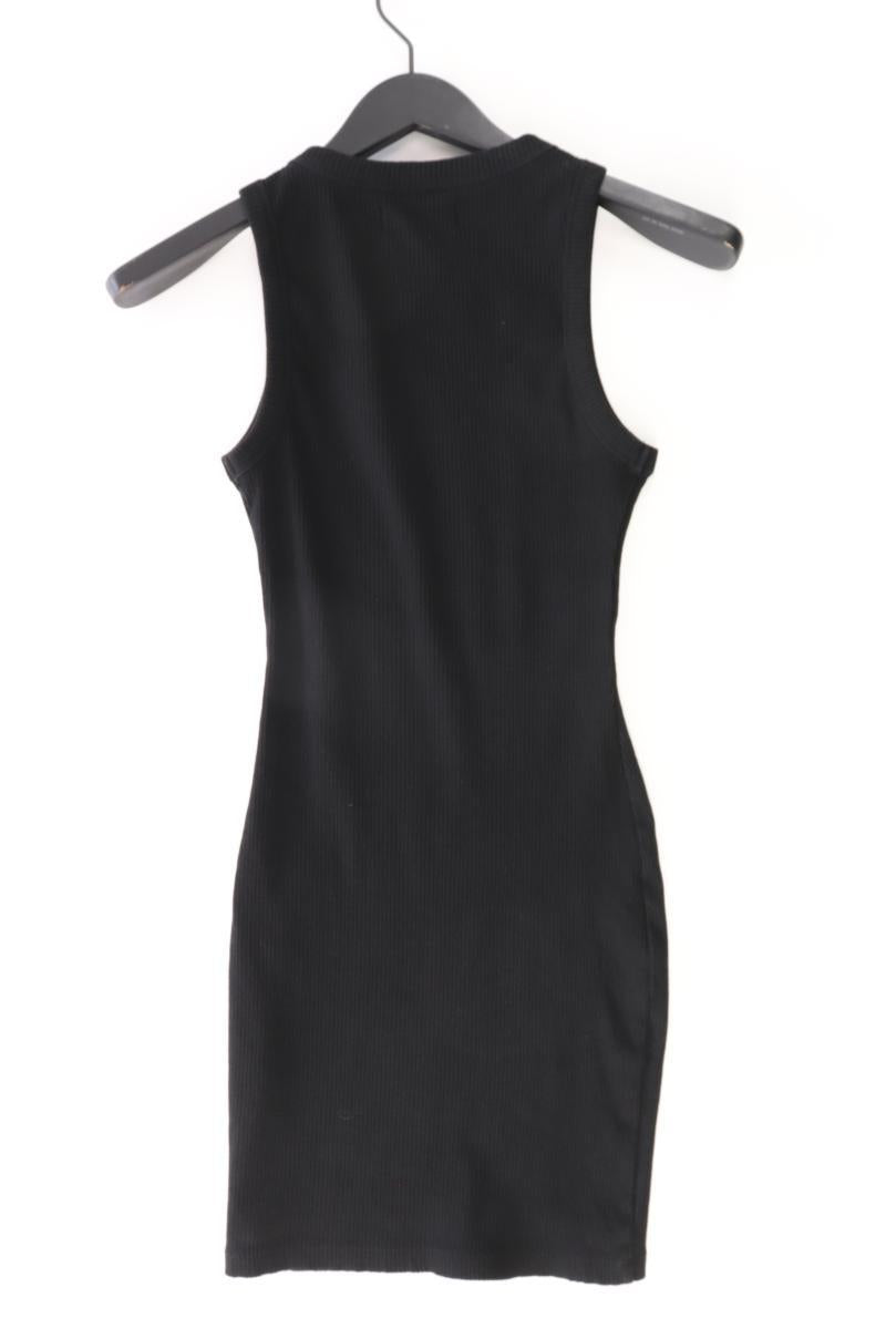 Bershka Schlauchkleid Gr. XS Ärmellos schwarz aus Baumwolle