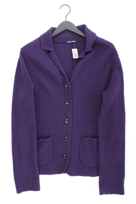 Georg Maier Stricjacke aus Wolle Gr. XL Langarm lila