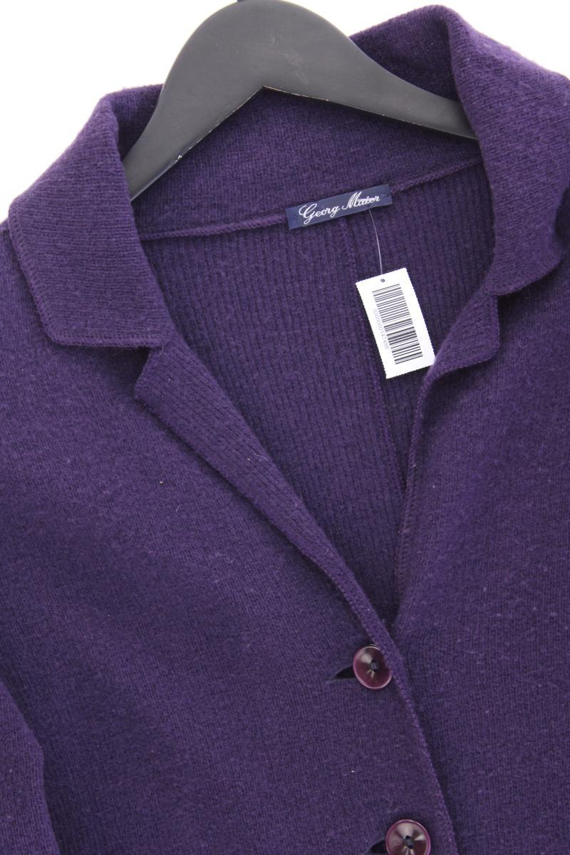 Georg Maier Stricjacke aus Wolle Gr. XL Langarm lila