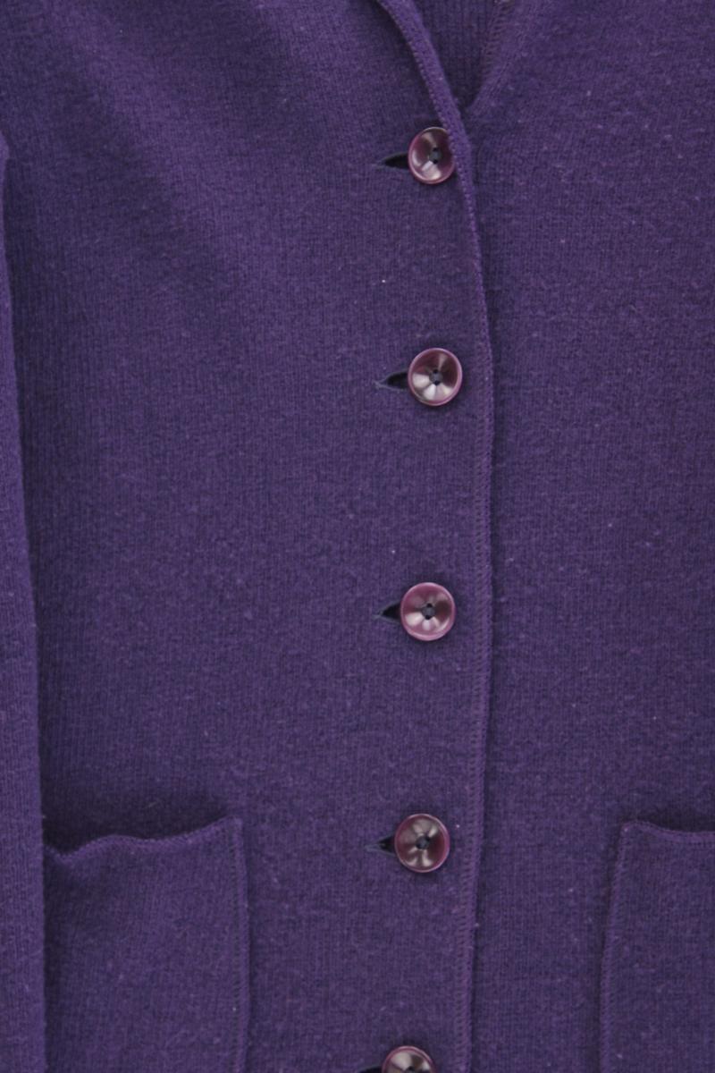 Georg Maier Stricjacke aus Wolle Gr. XL Langarm lila