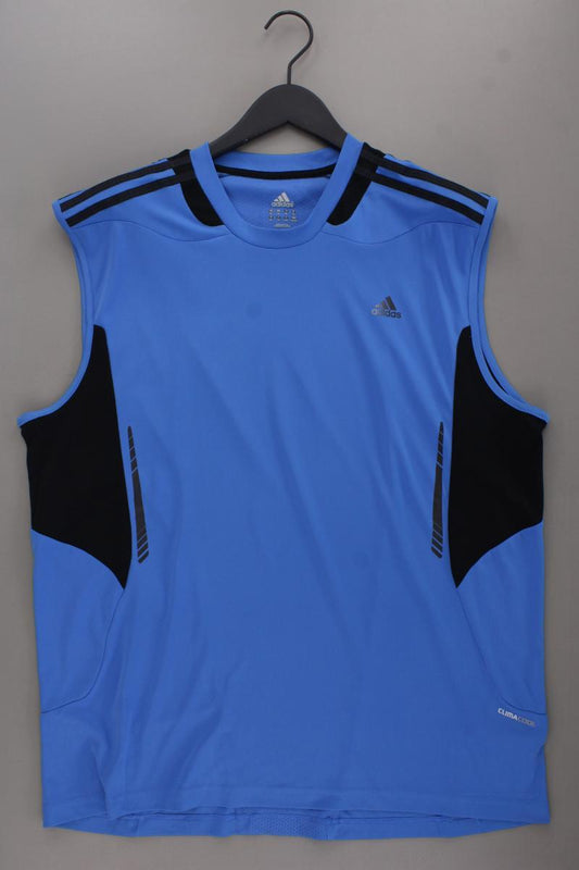 Adidas Sporttop für Herren Gr. XL neuwertig blau aus Polyester