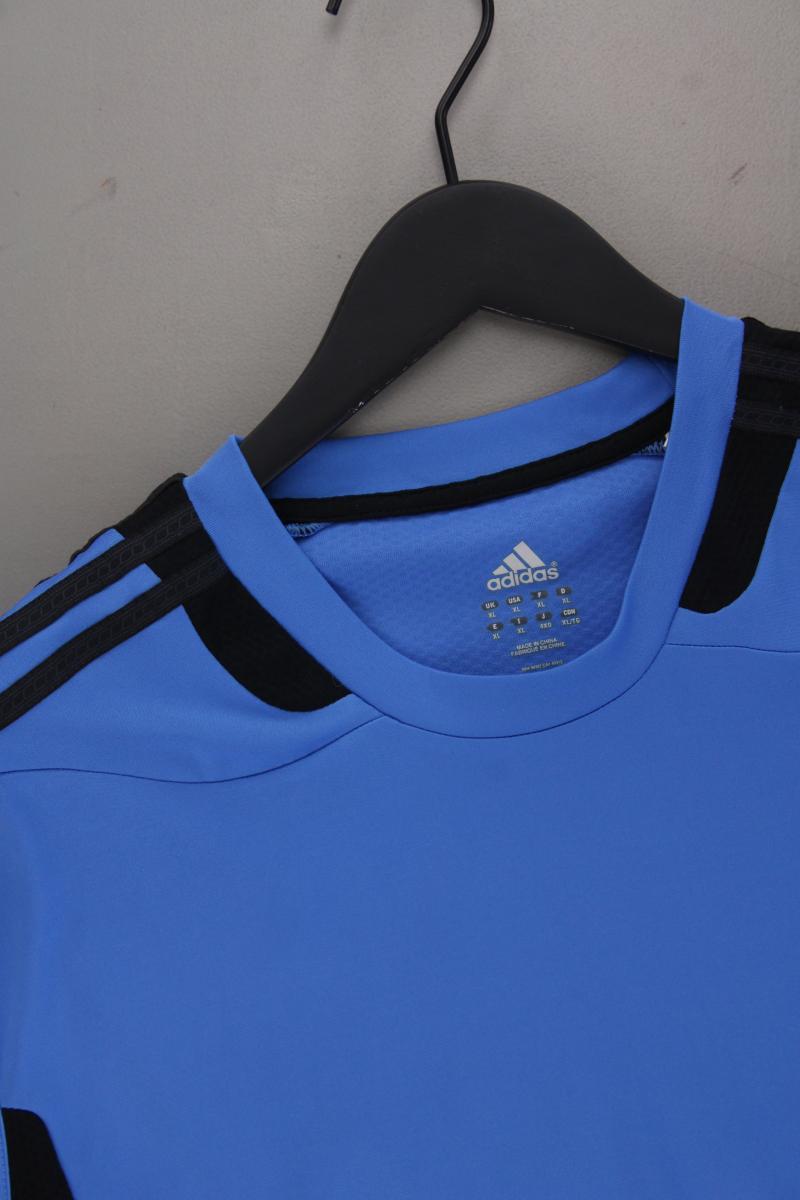 Adidas Sporttop für Herren Gr. XL neuwertig blau aus Polyester