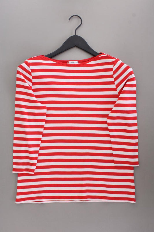 Street One Ringelshirt Gr. 38 gestreift neuwertig 3/4 Ärmel rot