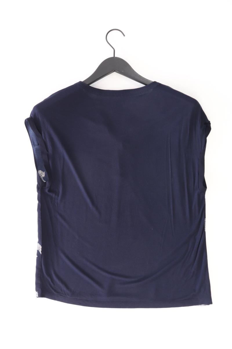 s.Oliver Kurzarmbluse Gr. 36 blau aus Polyester