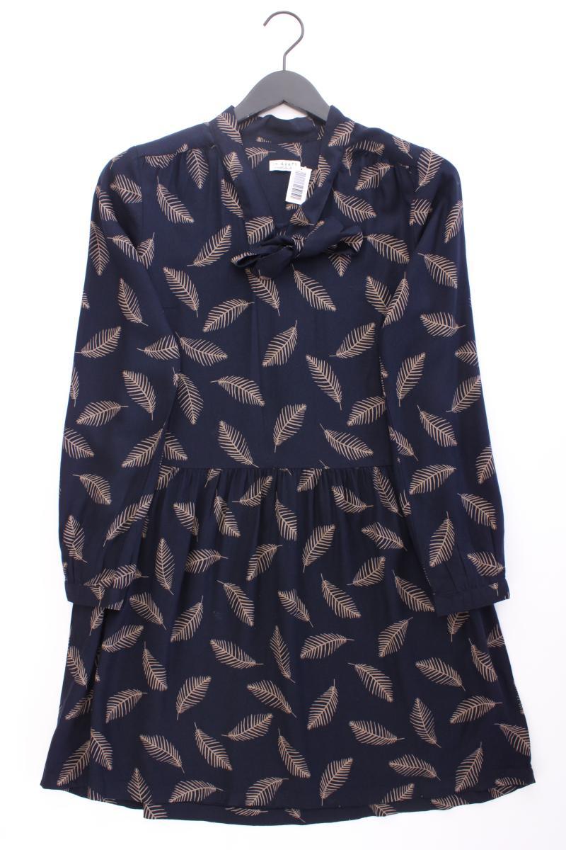 re.draft Langarmkleid Gr. 36 neuwertig blau aus Viskose