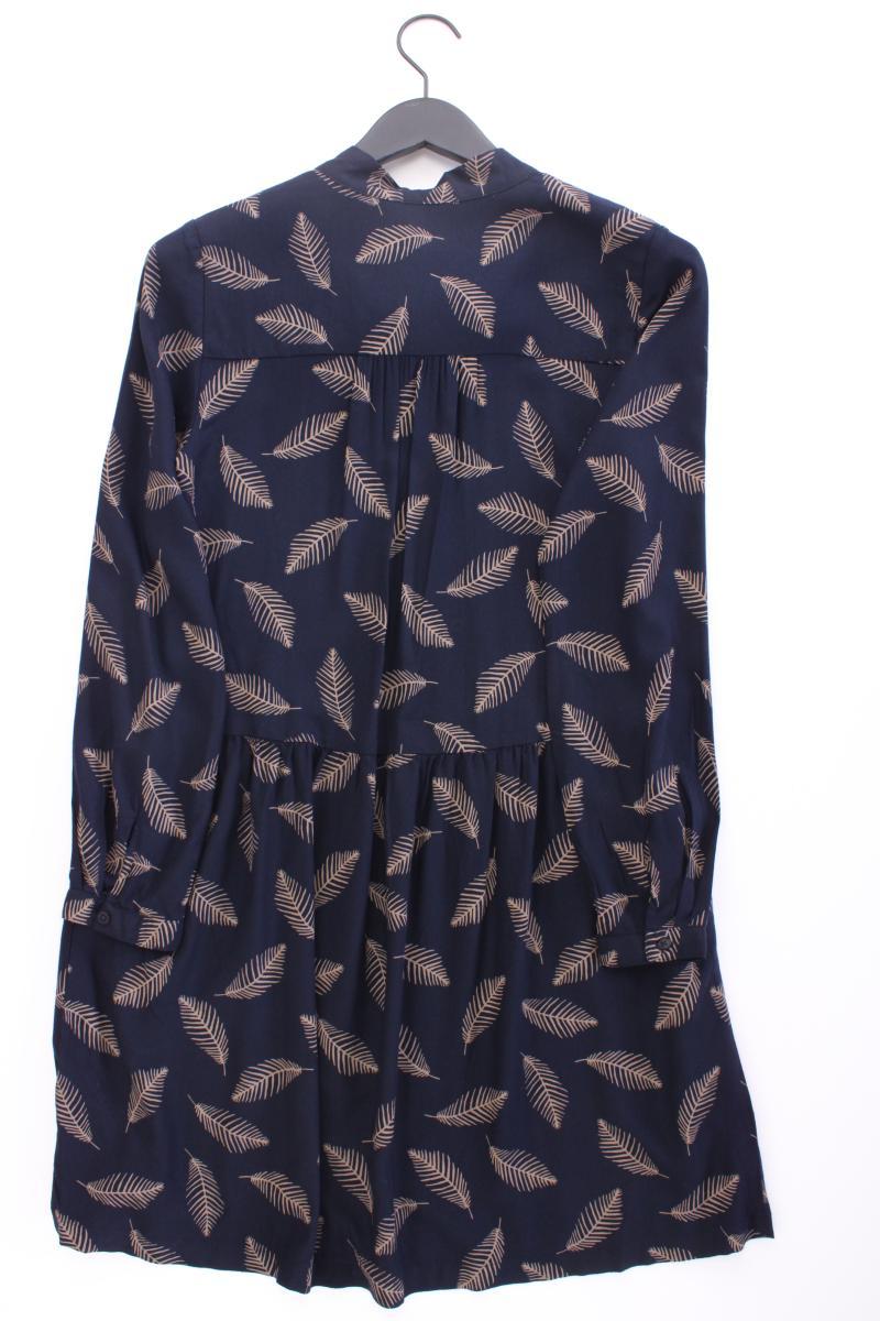 re.draft Langarmkleid Gr. 36 neuwertig blau aus Viskose