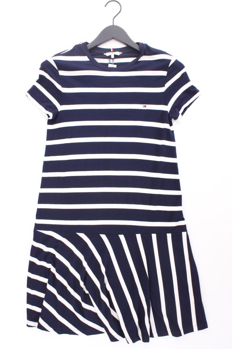 Tommy Hilfiger Jerseykleid Gr. S gestreift Kurzarm blau