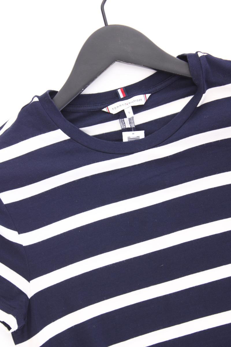 Tommy Hilfiger Jerseykleid Gr. S gestreift Kurzarm blau