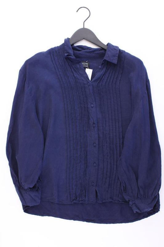 Selected Femme Langarmbluse Gr. 42 blau aus Cupro