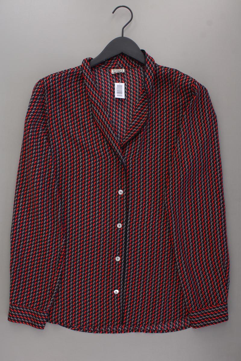 Closed Seidenbluse Gr. XL geometrisches Muster neuwertig Langarm rot